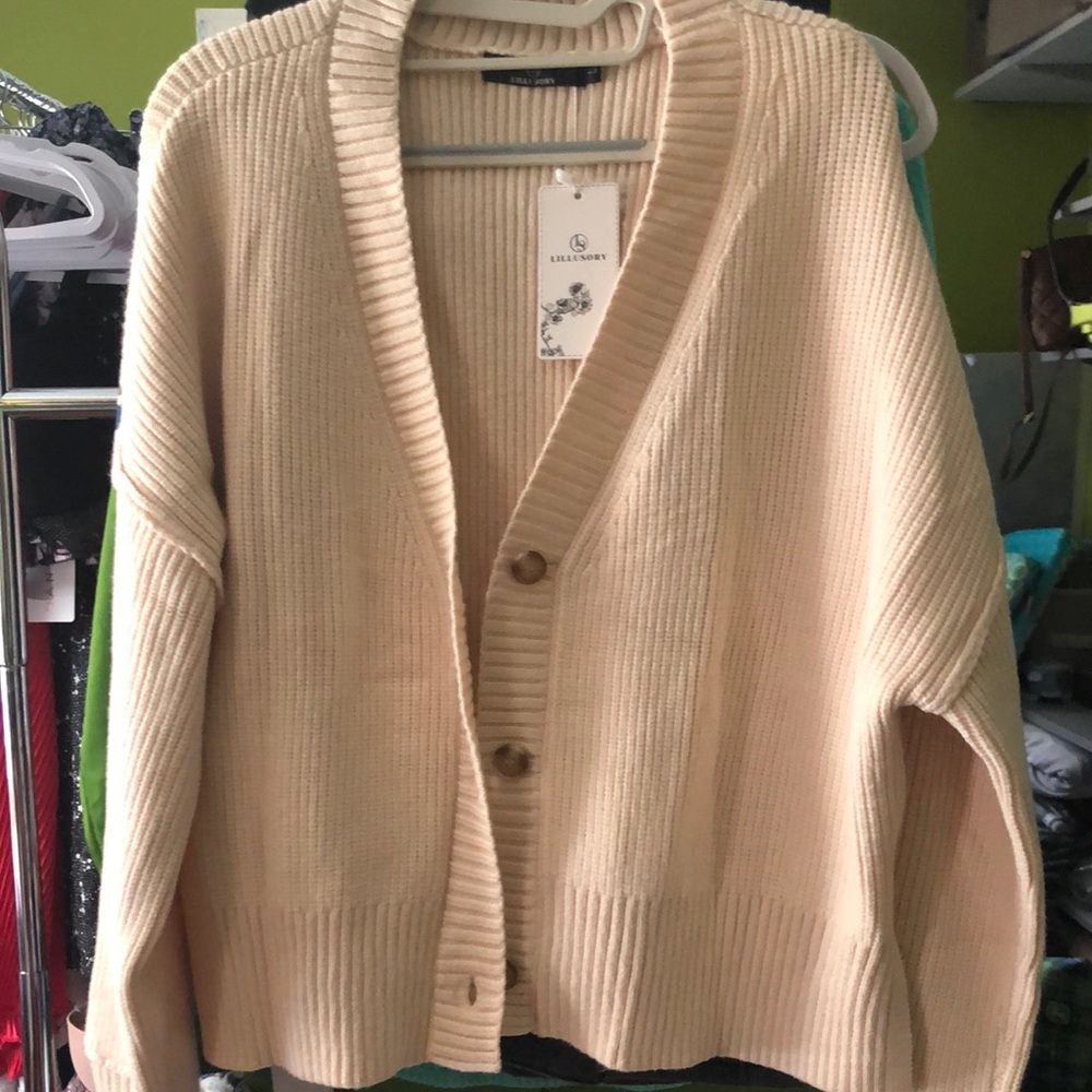 NWT Lillusory beige Sweater